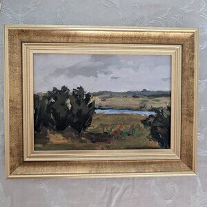 Threshold & Studio McGee Framed Landscape Painting 11x14